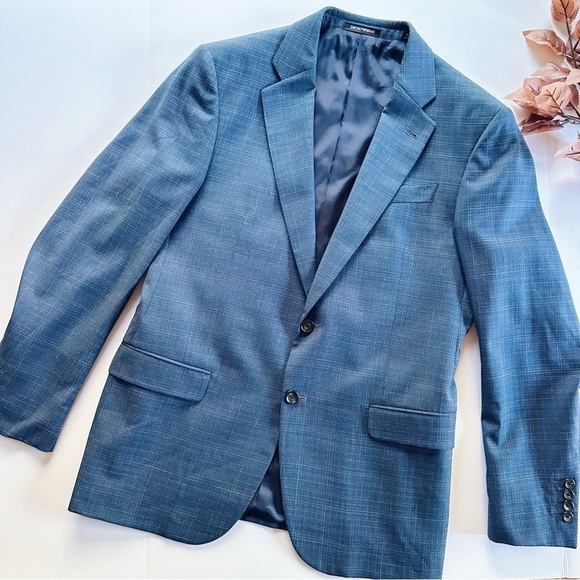 Emporio Armani G Line Deco Blue Suit 100% Virgin Wool - Picture 8 of 16